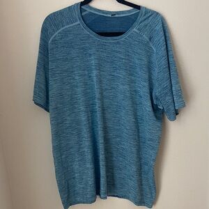 Lululemon Metal Vent Tech 2.0 Short Sleeve Shirt Blue Mens XXL